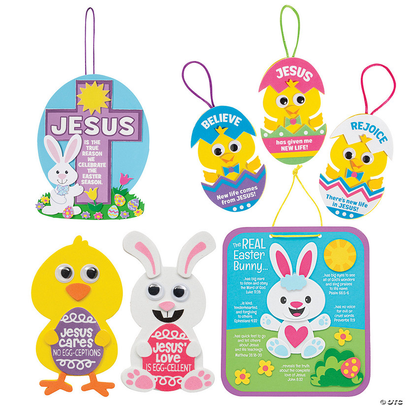 Bulk 48 Pc. Religious Easter Craft Assortment Kit Image