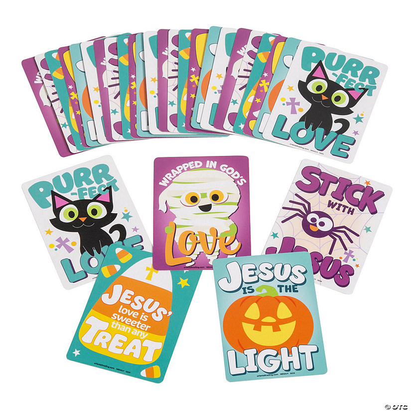 Bulk 48 Pc. Religious Halloween Handout Cards Image
