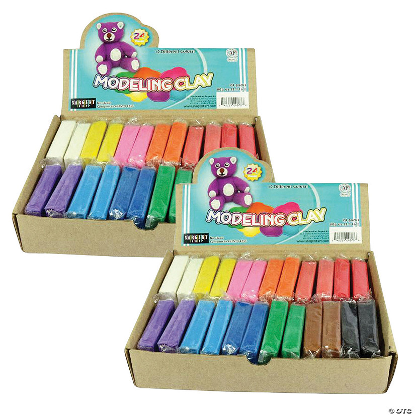 Bulk 48 Pc. Sargent Art<sup>&#174;</sup> Modeling Clay Classpack Image
