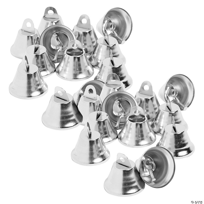 Bulk 48 Pc. Silver Wedding Bells Image