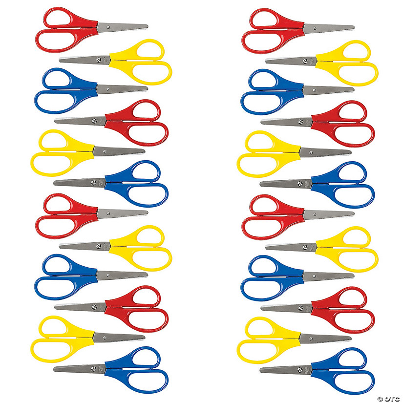 Bulk 48 Pc. Smooth Cut Preschool Scissors Image