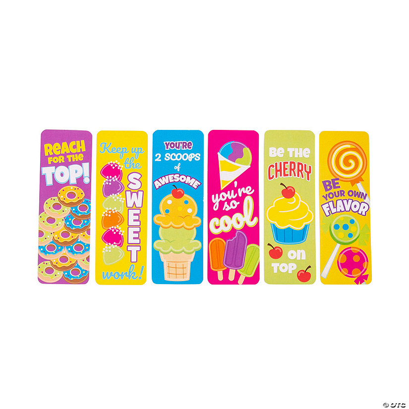 Bulk  48 Pc. Sweet Treat Bookmarks Image