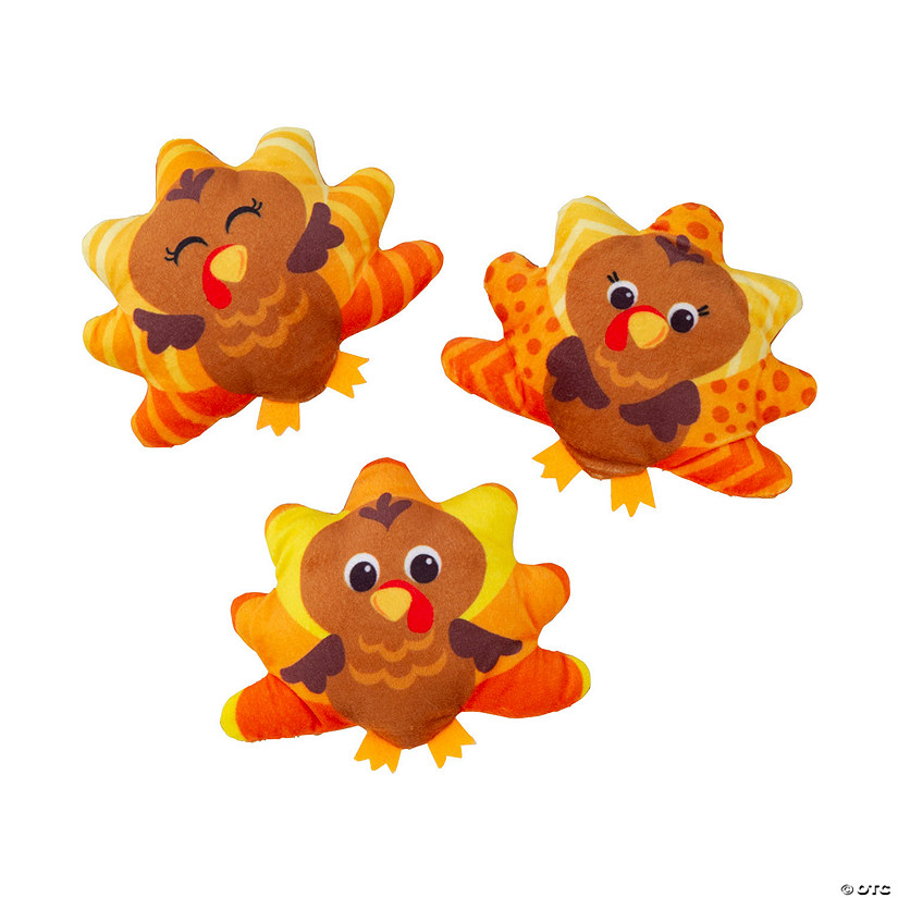 Bulk 48 Pc. Thanksgiving Flat Stuffed Turkeys Image