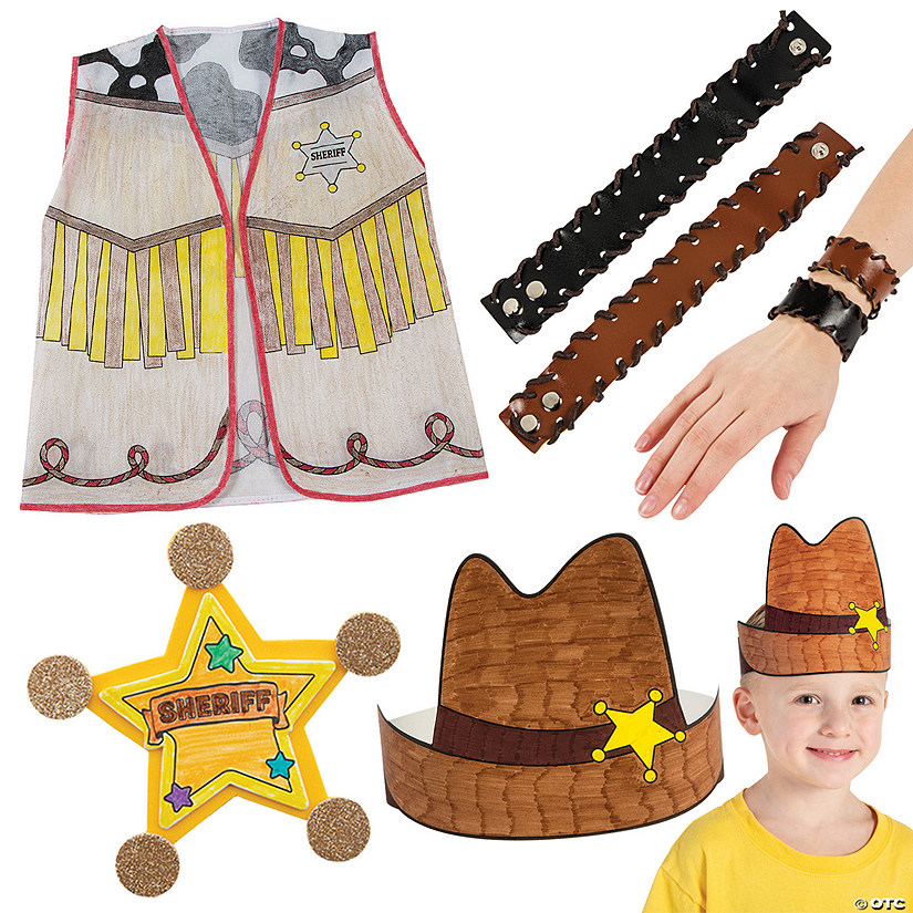 Bulk 48 Pc. Western Wearables Craft Kit for 12 Image