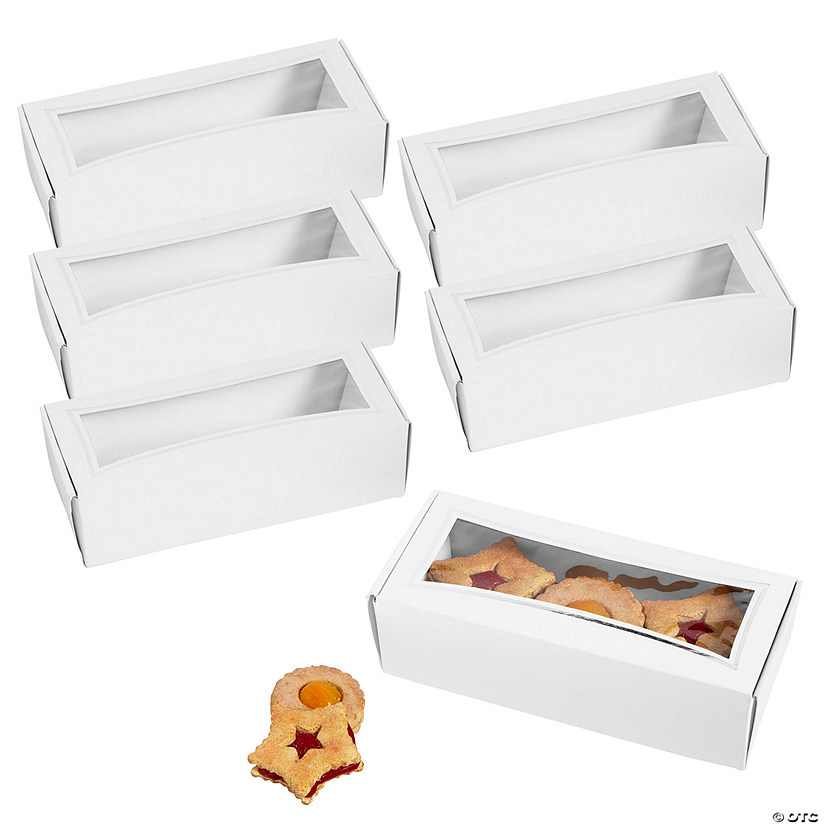 Bulk 48 Pc. White Cookie Treat Boxes Image