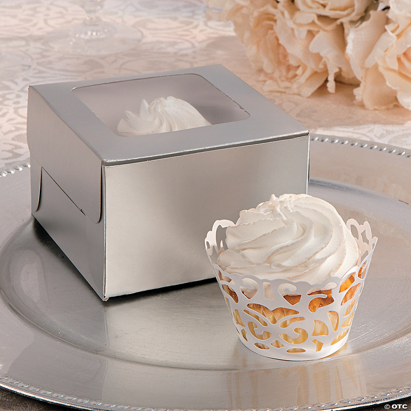 Bulk 48 Pc. White LaserCut Cupcake Wrappers Oriental Trading