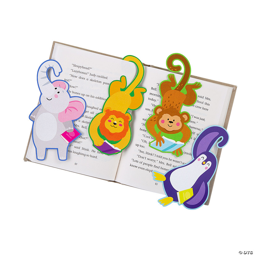 Bulk 48 Pc. Zoo Animal Hanging Bookmarks | Oriental Trading