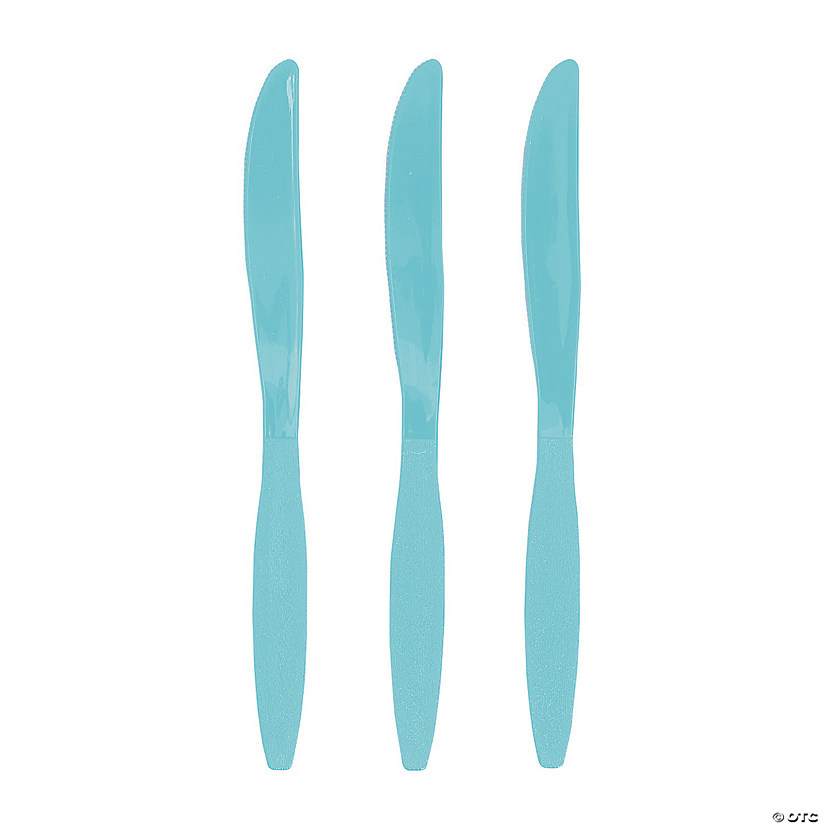 Bulk  50 Ct. Light Blue Plastic Knives Image