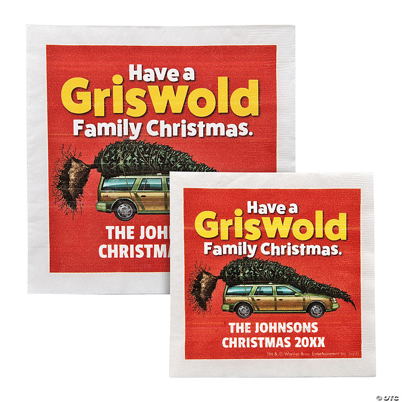 Bulk 50 Ct. Personalized National Lampoon&#8217;s Christmas Vacation&#8482; Napkins Image