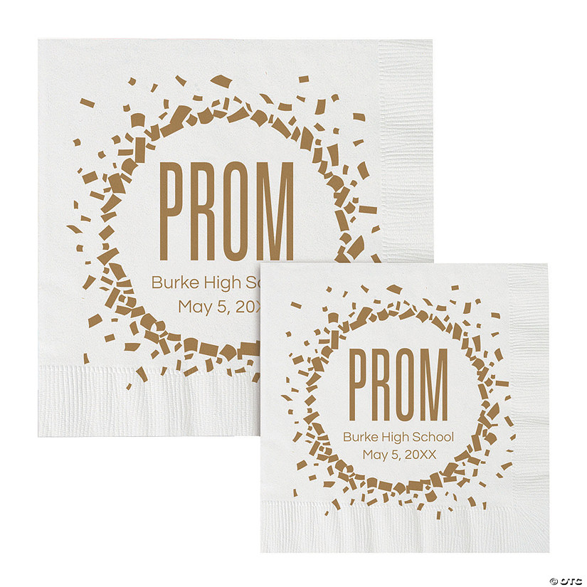 Bulk 50 Ct. Personalized Prom Napkins Image
