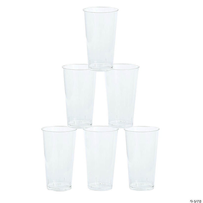 Bulk  50 Ct. Tall Clear Plastic Shot Glasses Image