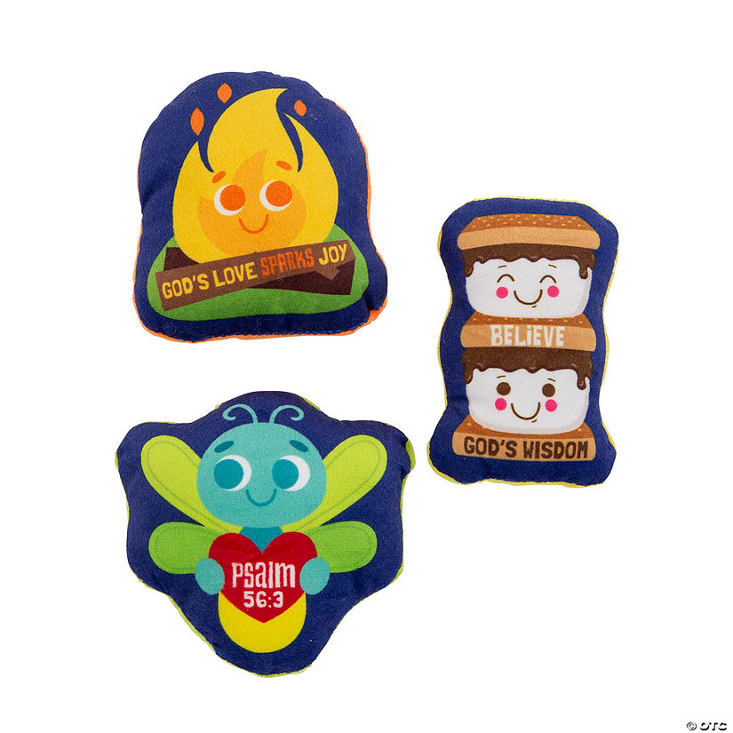 Bulk 50 Pc. Camp VBS Stuffed Flat Characters Image