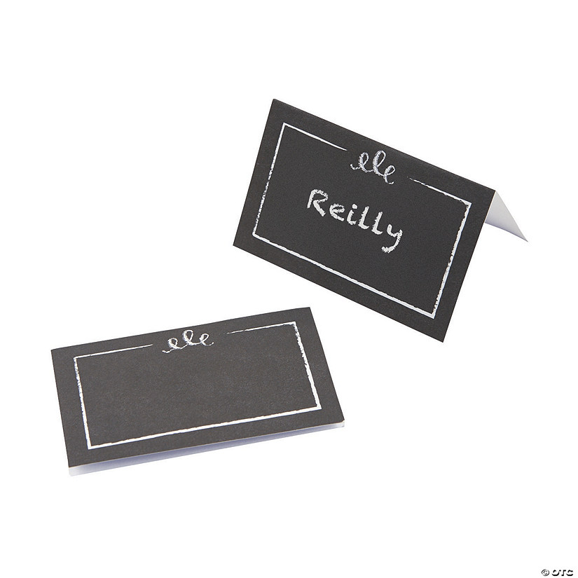 Bulk 50 Pc. Chalkboard-Style Place Cards Image