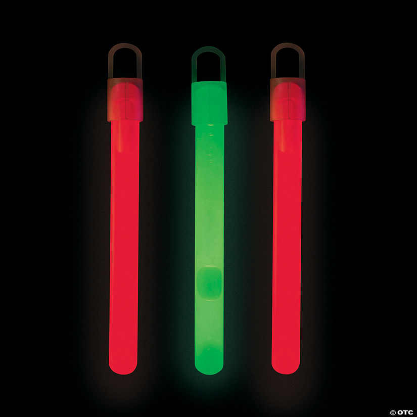 Bulk 50 Pc. Christmas Colors Glow Sticks Image