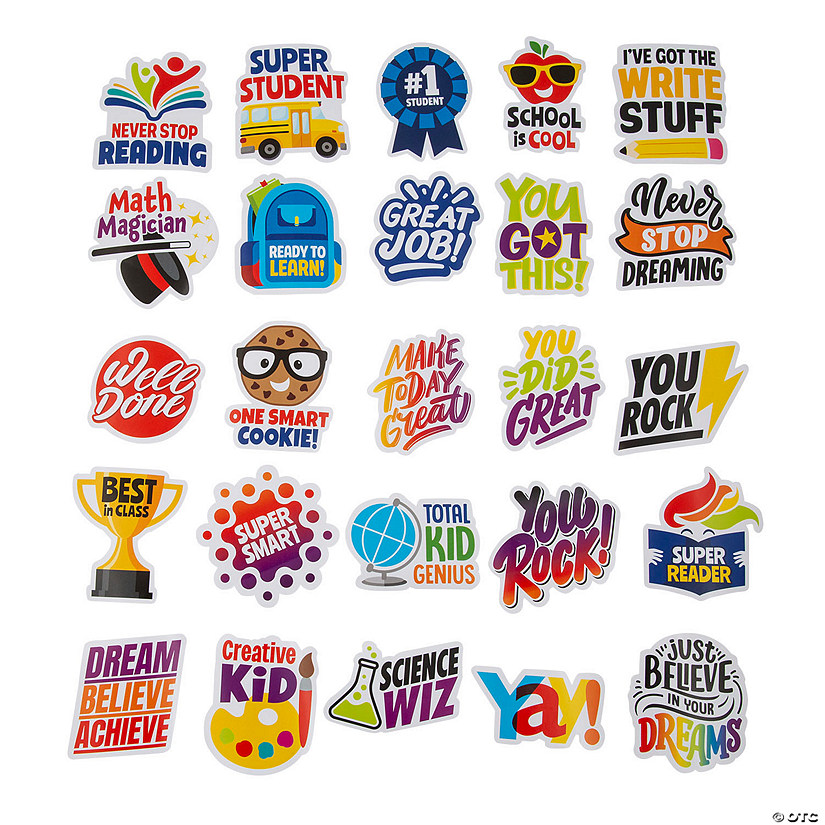 Bulk 50 Pc. Classroom Reward Sticker Assortment