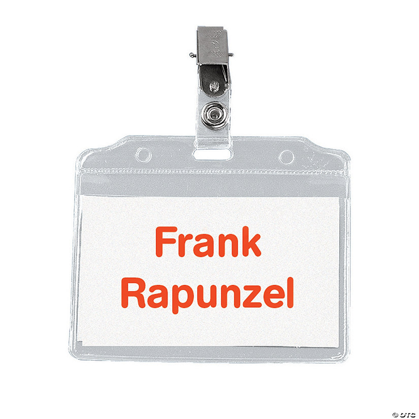 Bulk 50 Pc. Clip Badge Holders Image