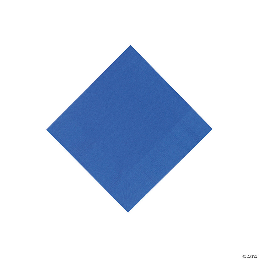 Bulk 50 Pc. Cobalt Blue Beverage Napkins Oriental Trading