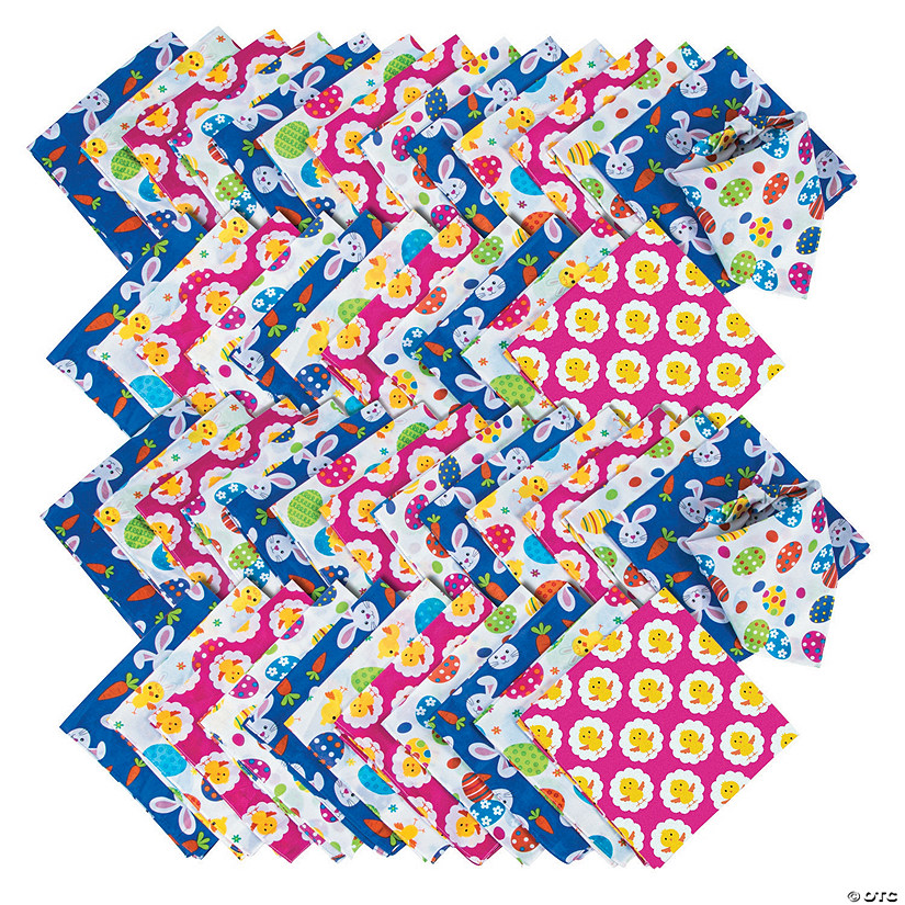 Bulk 50 Pc. Easter Bandanas Image
