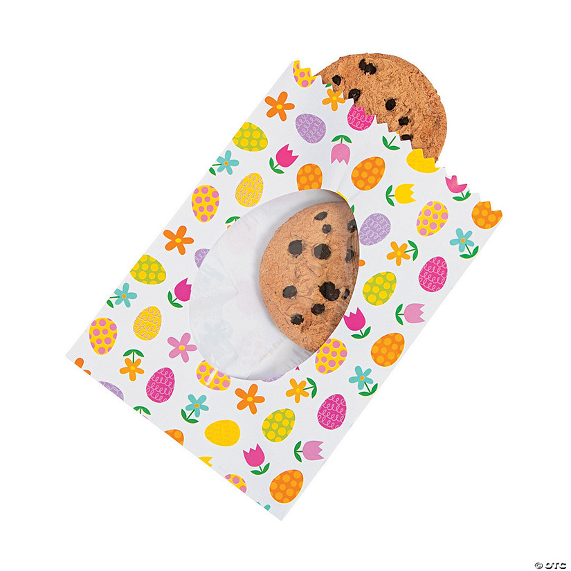 Bulk  50 Pc. Easter Treat Bags with Window Image