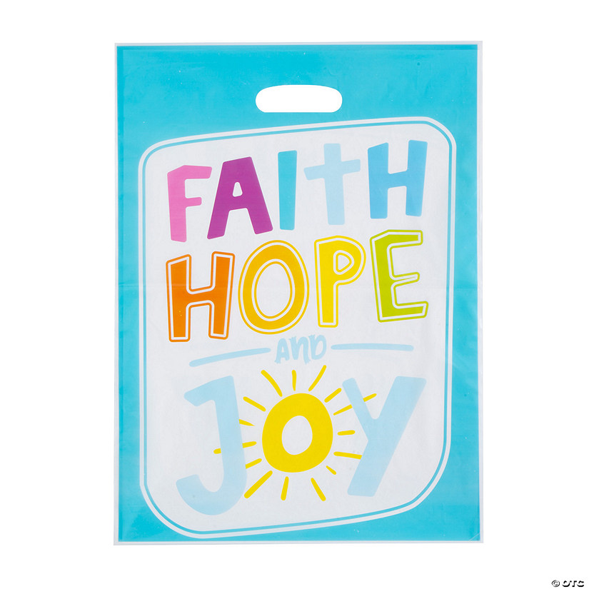 Bulk 50 Pc. Faith Hope Joy Goody Bags Image