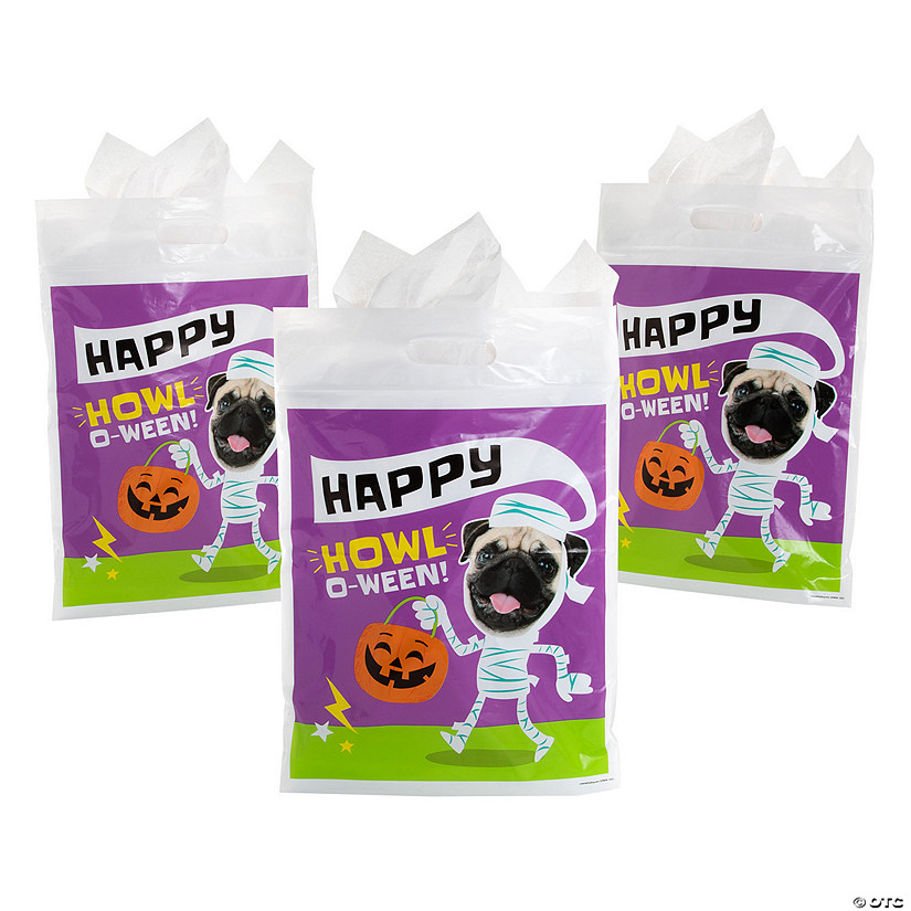 Bulk  50 Pc. Funny Animal Halloween Resealable Treat Bags Image