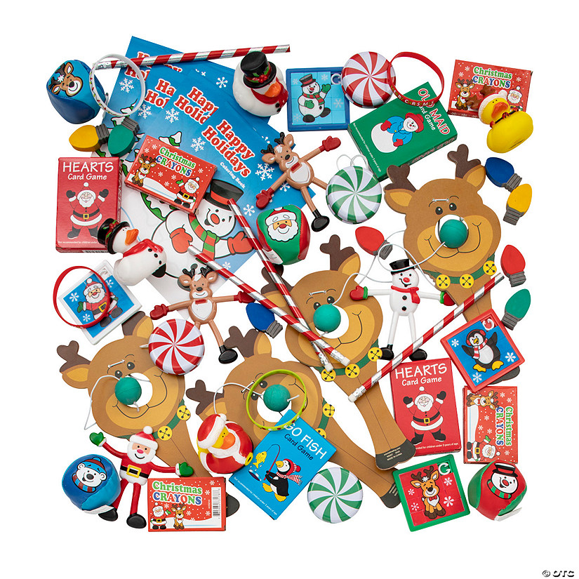 Bulk 50 Pc. Game, Toy & Stationery Stocking Stuffer Assortment Image