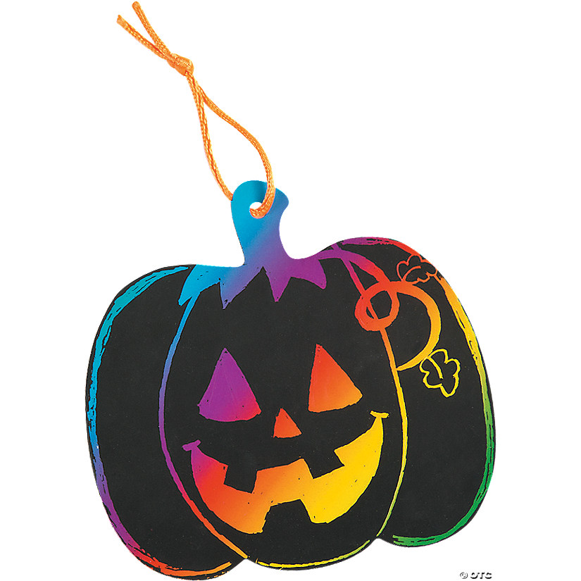 Bulk 50 Pc. Halloween Magic Color Scratch Ornaments Image