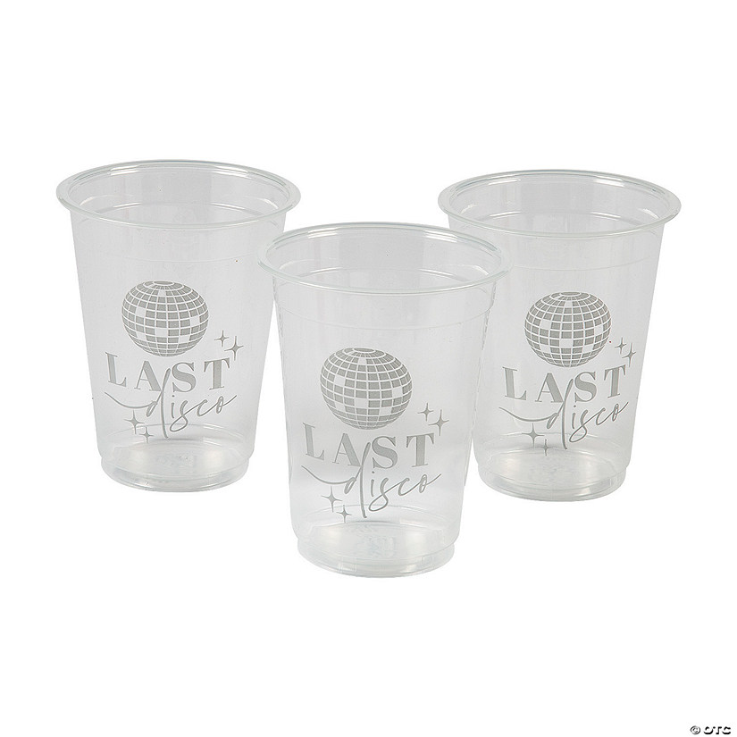 Bulk 50 Pc. Last Disco Bachelorette Disposable Plastic Cups - 16 oz. Image