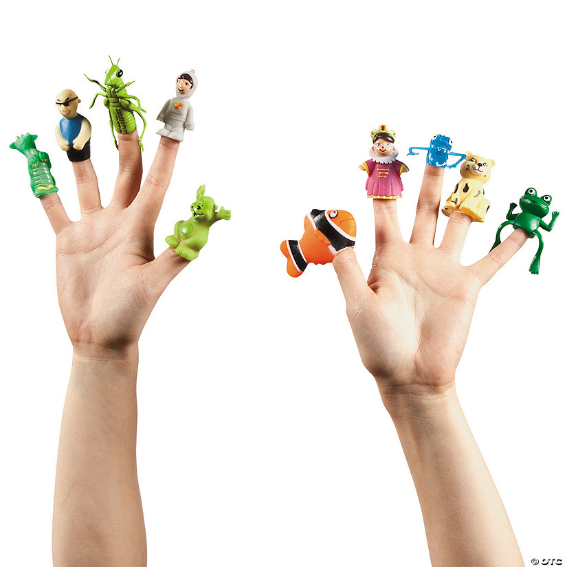 Bulk 50 Pc. Mini Finger Puppet Assortment Image