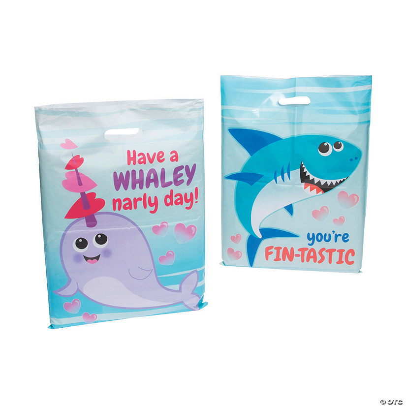 Bulk  50 Pc. Ocean Animal Valentine Goody Bags Image