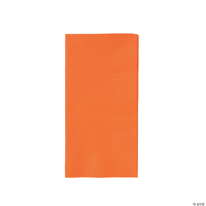 Bulk  50 Pc. Orange Dinner Napkins Image