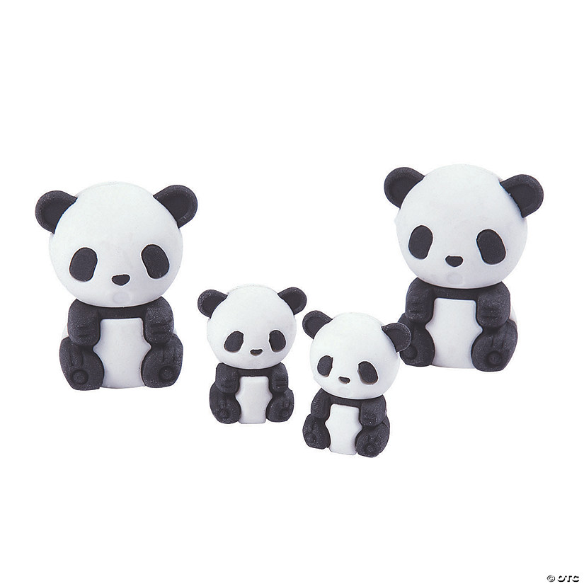 Bulk 50 Pc. Panda Family Erasers Image