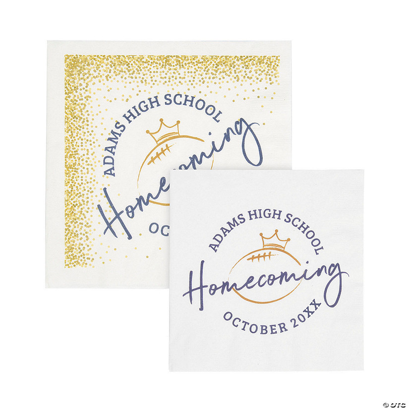 Bulk 50 Pc. Personalized Homecoming Paper Napkins | Oriental Trading