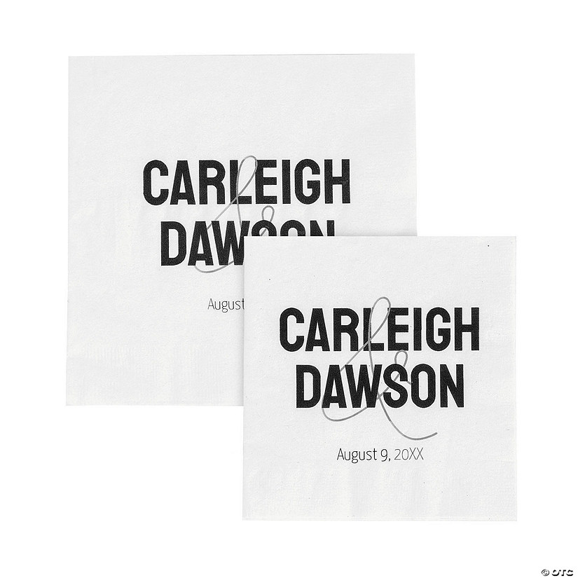Bulk 50 Pc. Personalized Modern First Names Napkins Image