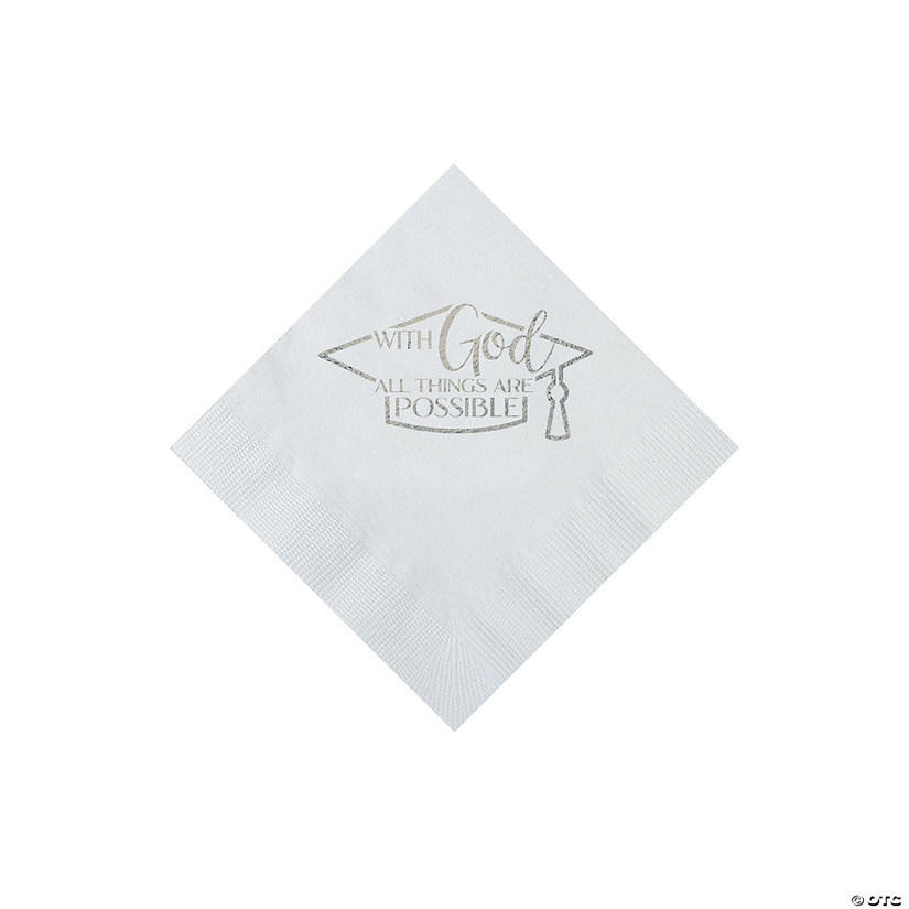 Bulk 50 Pc. Personalized Religious Graduation Party Napkins Oriental