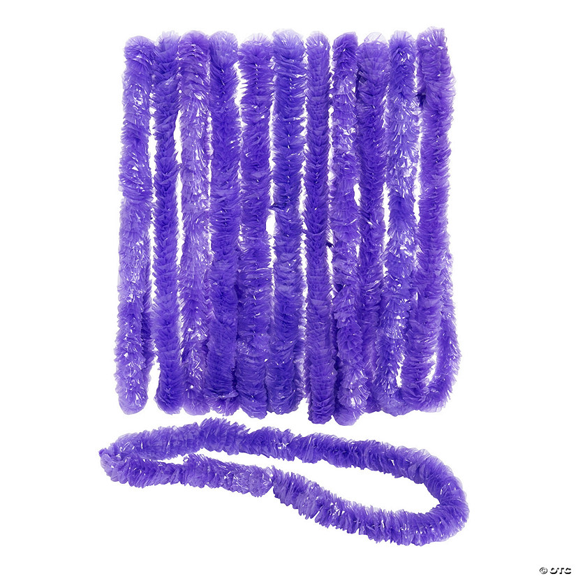 Bulk 50 Pc. Purple School Spirit Plastic Leis Image