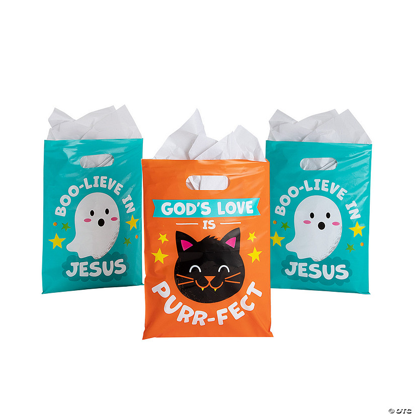 Bulk  50 Pc. Religious Halloween Character Favor Bags Image