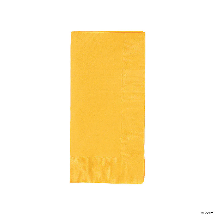 Bulk  50 Pc. School Bus Yellow Dinner Napkins Image