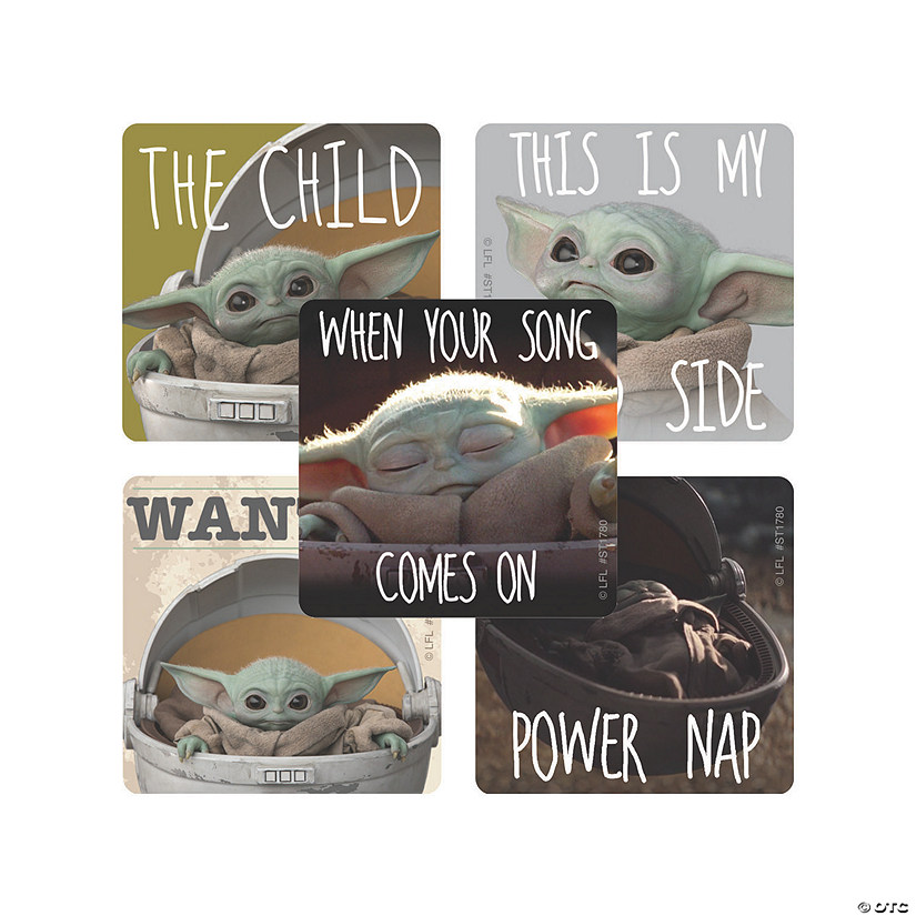 Bulk 50 Pc. Star Wars&#8482; The Mandalorian&#8482; The Child Stickers Image