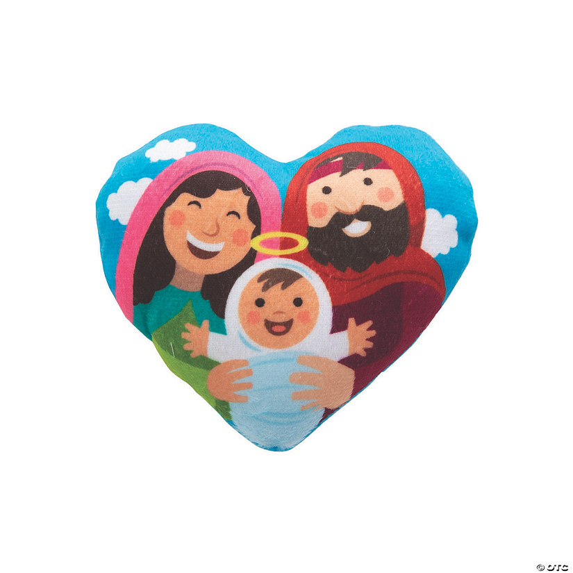 Bulk 50 Pc. Stuffed Holy Family Hearts Image