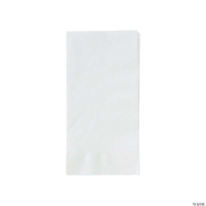 Bulk  50 Pc. White Dinner Napkins Image