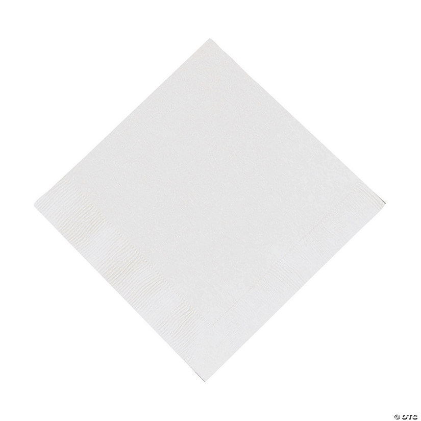 Bulk 50 Pc. White Luncheon Napkins Oriental Trading