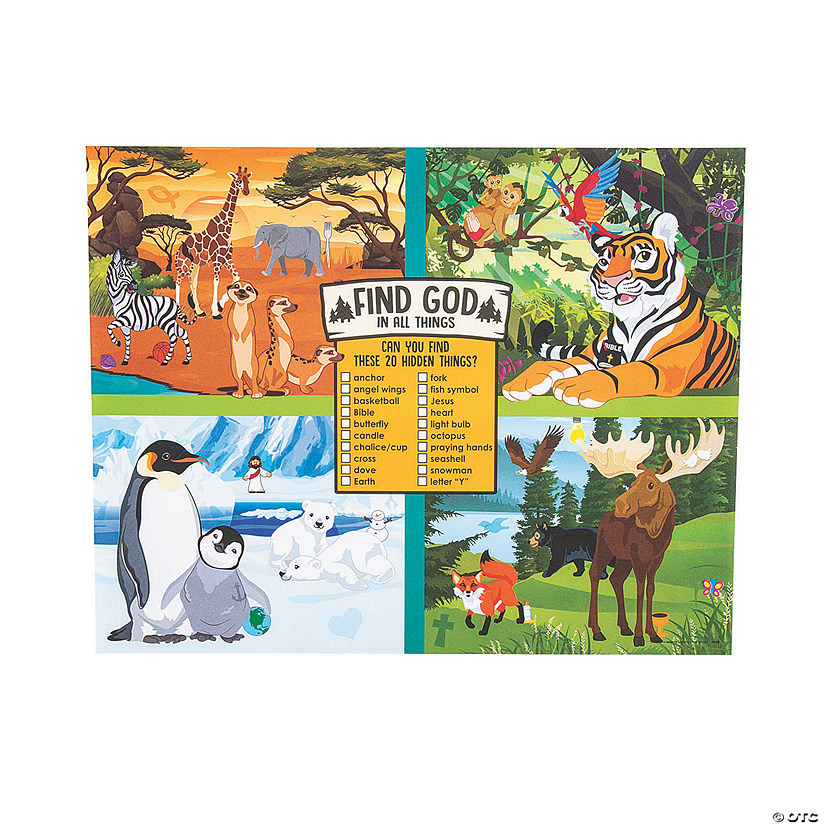 Bulk 50 Pc. Wild Encounters VBS Image Hunt Activity Sheets Image