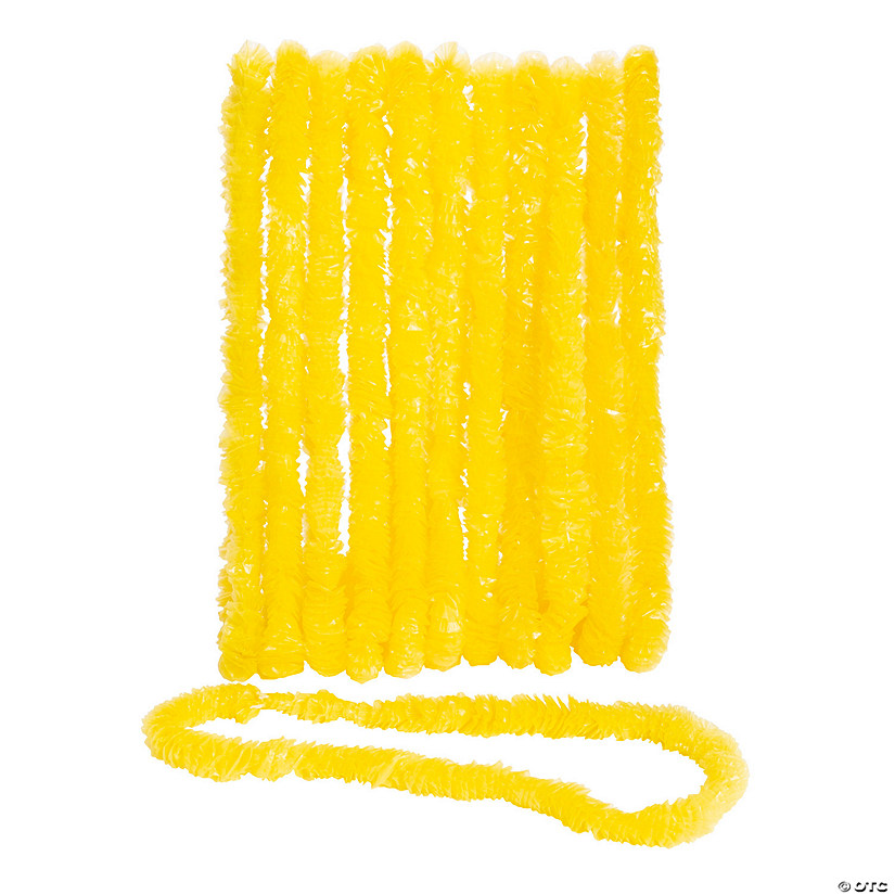Bulk 50 Pc. Yellow School Spirit Plastic Leis Image