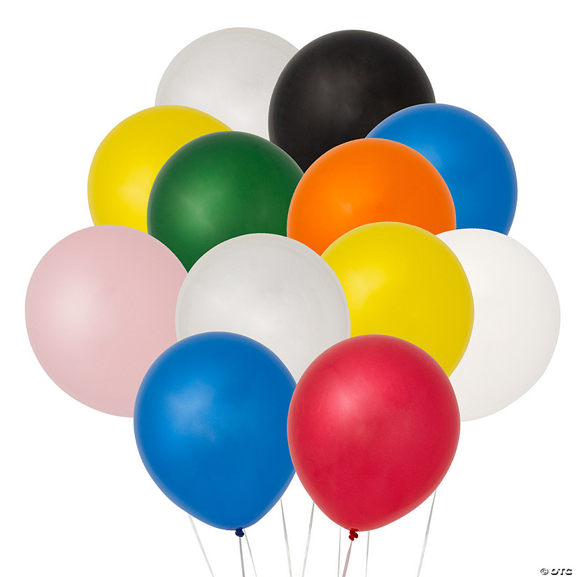 Bulk 500 Pc. 11" Latex Balloon Assortment Image