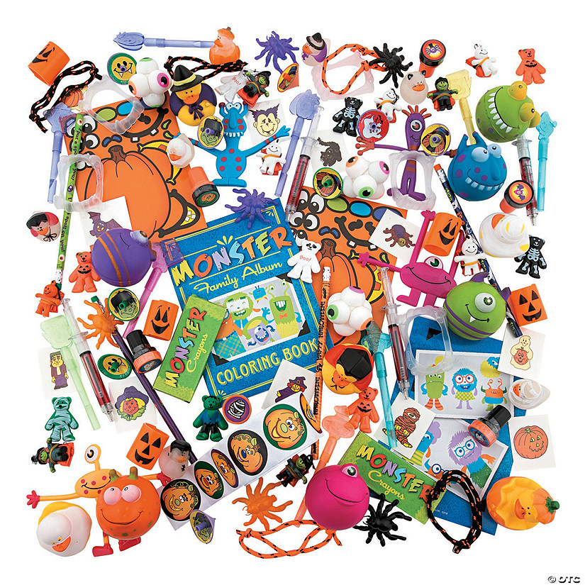 Bulk 500 Pc. Halloween Novelty Toy & Stationery Giveaway Assortment Image