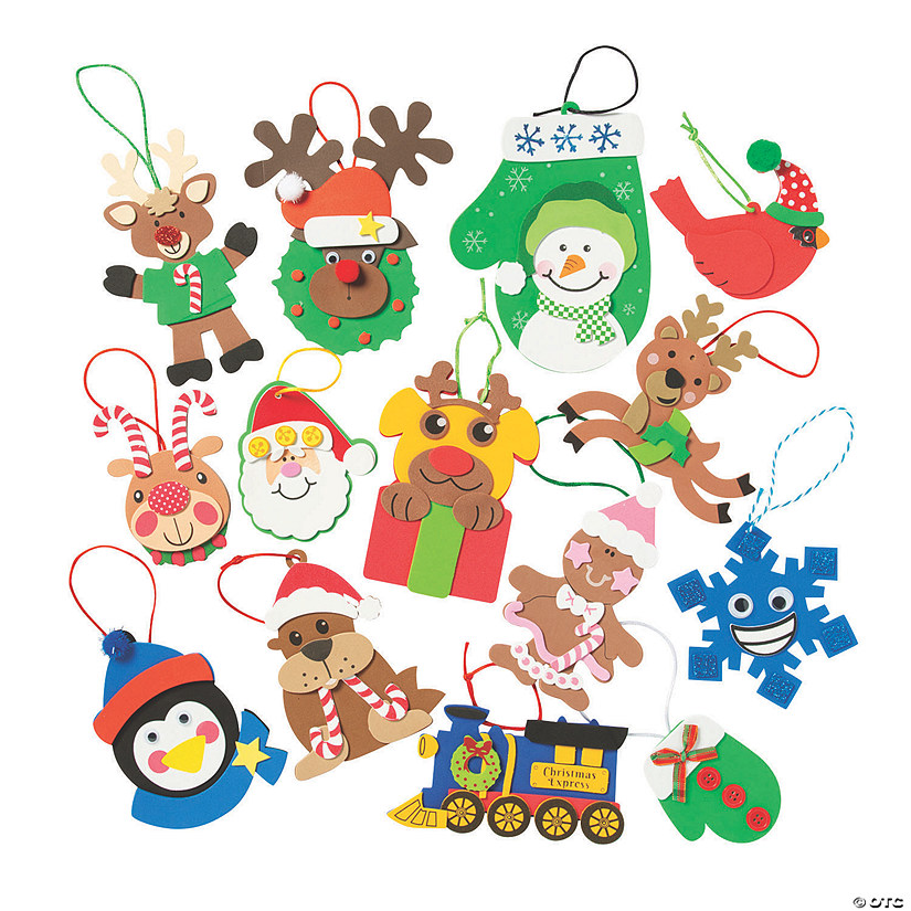 Bulk 504 Pc. Holiday Ornament Craft Kit Assortment Image