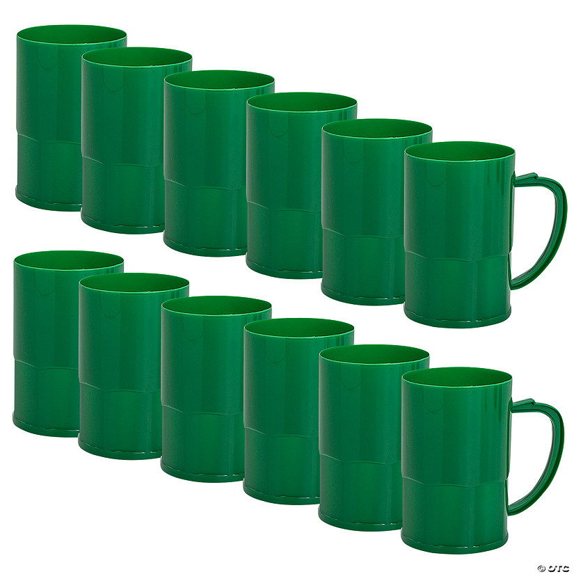 Bulk  60 Ct. Green Plastic Mugs Image