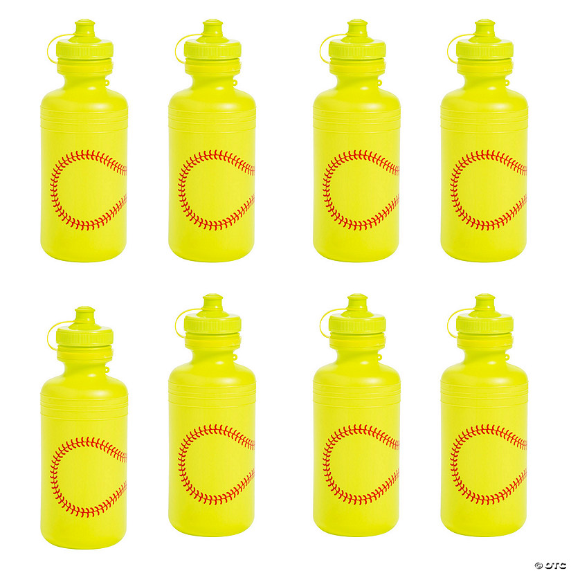 Bulk 60 Ct. Softball BPA-Free Reusable Plastic Water Bottles Image