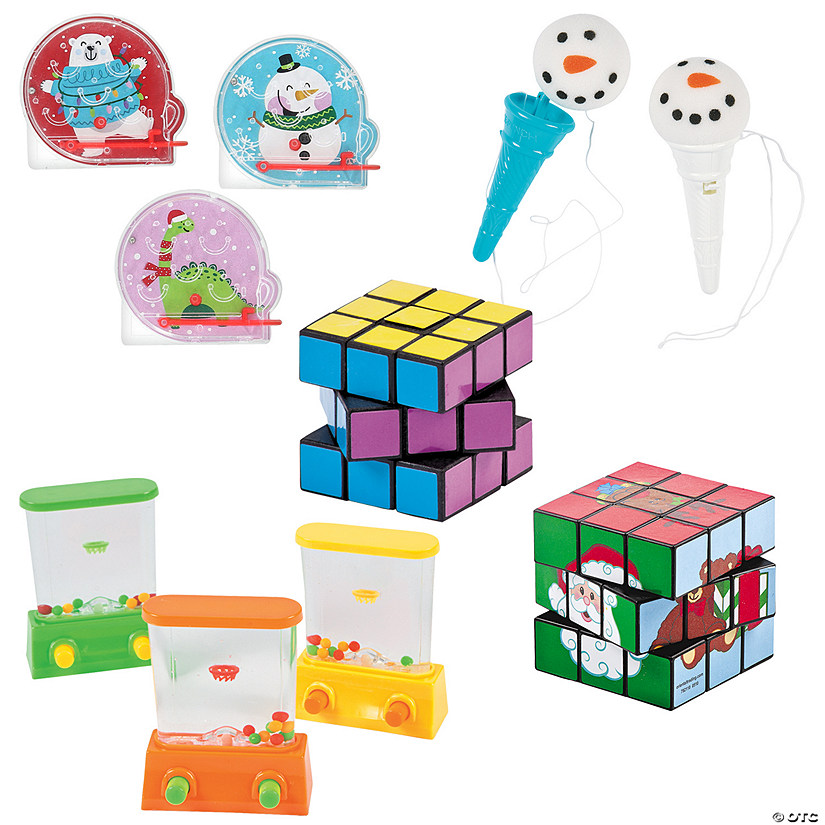 Bulk 60 Pc. Christmas Solo Activity &amp; Game Assortment Image